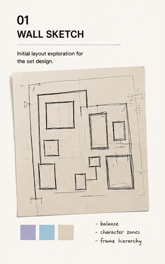 ONE PLUS ONE - Wall Sketch