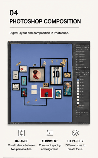 ONE PLUS ONE - Photoshop Composition
